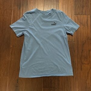 Puma Men's Sky Blue Short Sleeve Tee